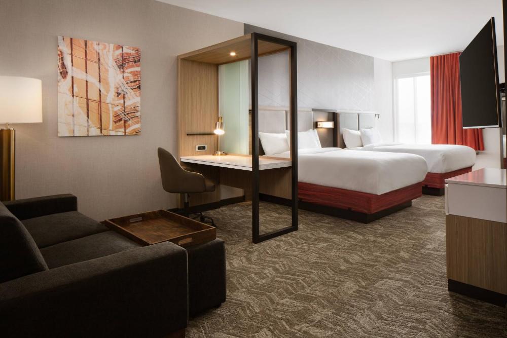 Queen Suite with Two Queen Beds and Sofa Bed interior